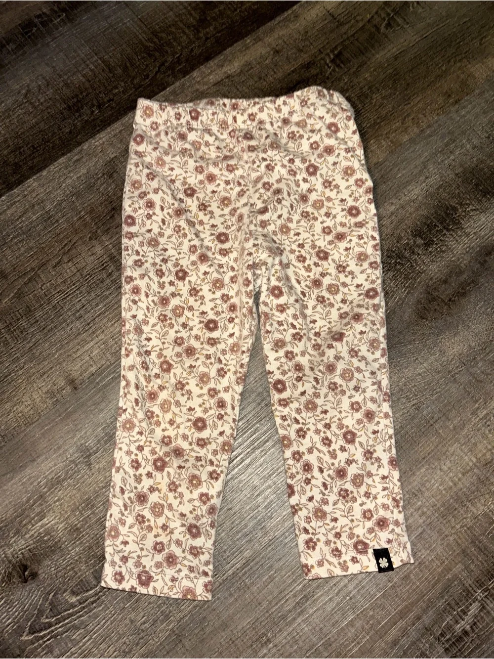 Lucky Brand Rust Orange Sweatshirt with Floral Leggings